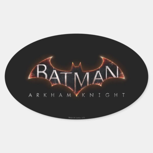 Batman_Arkham_Knight_Logo_Oval_Sticker_1 Batman Arkham Knight Logo Oval Sticker