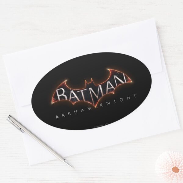 Batman_Arkham_Knight_Logo_Oval_Sticker_3 Batman Arkham Knight Logo Oval Sticker