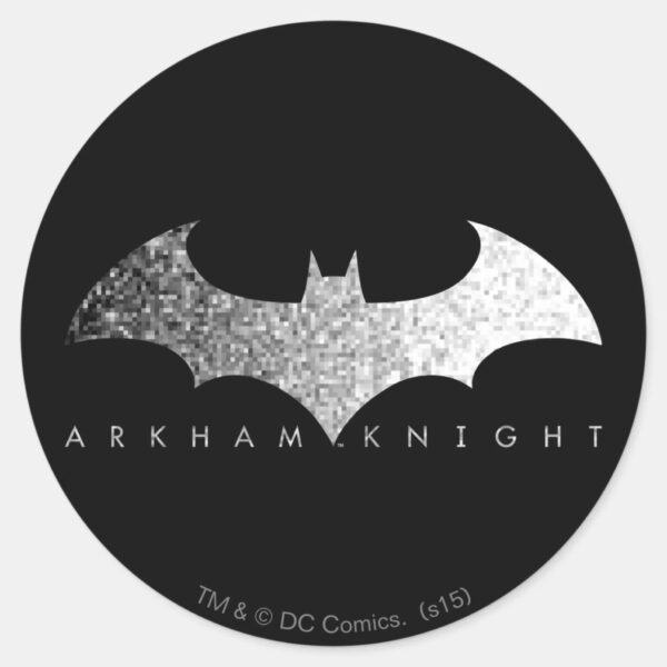 Batman_Arkham_Knight_Pixel_Logo_Classic_Round_Sticker_1 Batman Arkham Knight Pixel Logo Classic Round Sticker