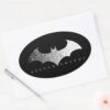 Batman Arkham Knight Pixel Logo Oval Sticker