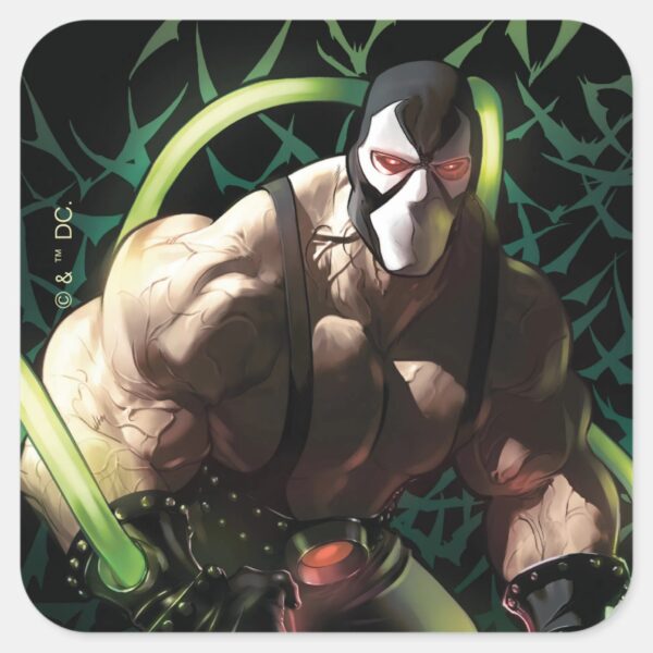 Batman_Bane_Bat_Swarm_Illustration_Square_Sticker_1 Batman Bane Bat Swarm Illustration Square Sticker
