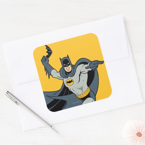 Batman_Batarang_Square_Sticker_3 Batman Batarang Square Sticker