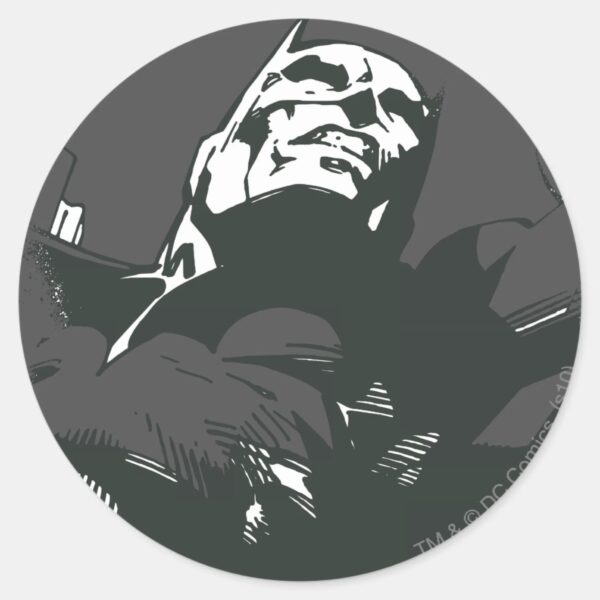 Batman_Black_&_White_Graffiti_Stencil_Classic_Round_Sticker_1 Batman Black White Graffiti Stencil Classic Round Sticker