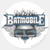 Batman_Car_and_Flames_Classic_Round_Sticker_1 Batman Car And Flames Classic Round Sticker
