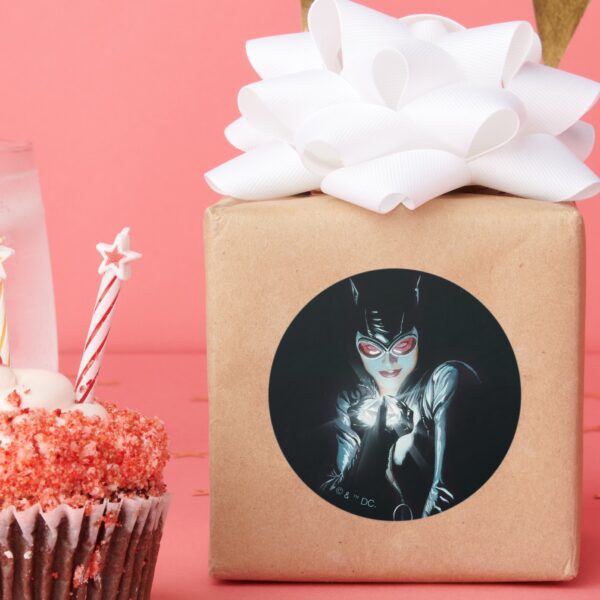 Batman_Catwoman_Faces_of_Evil_Cover_Illustration_Classic_Round_Sticker_6 Batman Catwoman Faces Of Evil Cover Illustration Classic Round Sticker