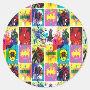 Batman Color Code Pattern 2 Classic Round Sticker