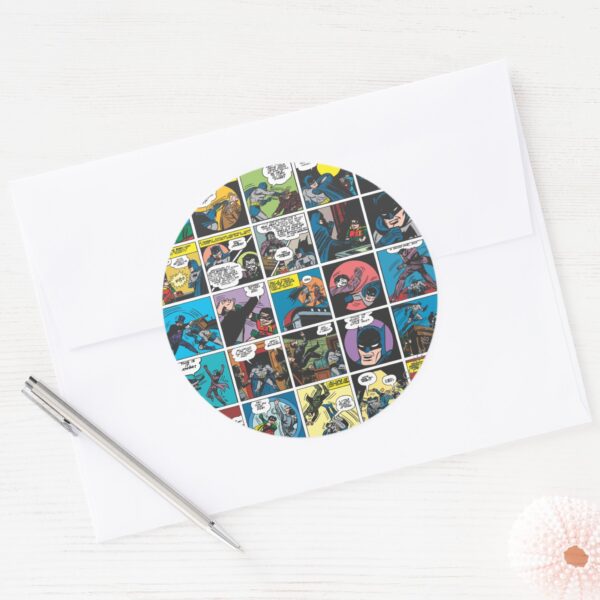Batman_Comic_Panel_5x5_Classic_Round_Sticker_3 Batman Comic Panel 5x5 Classic Round Sticker
