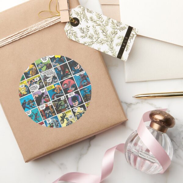 Batman_Comic_Panel_5x5_Classic_Round_Sticker_5 Batman Comic Panel 5x5 Classic Round Sticker