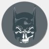 Batman Cowl Skull Icon Classic Round Sticker