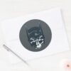 Batman Cowl Skull Icon Classic Round Sticker