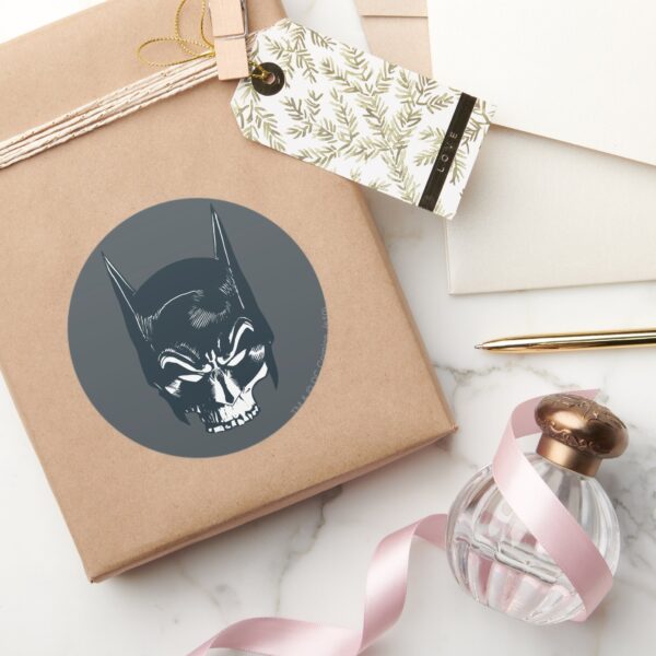 Batman_Cowl_Skull_Icon_Classic_Round_Sticker_5 Batman Cowl Skull Icon Classic Round Sticker
