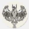 Batman_Cowl_and_Skull_Crest_Classic_Round_Sticker_1 Batman Cowl And Skull Crest Classic Round Sticker