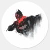 Batman_Crimson_Batarang_Classic_Round_Sticker_1 Batman Crimson Batarang Classic Round Sticker