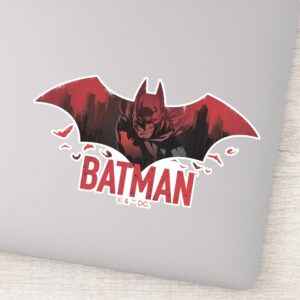 Batman Crimson Gotham Icon Sticker