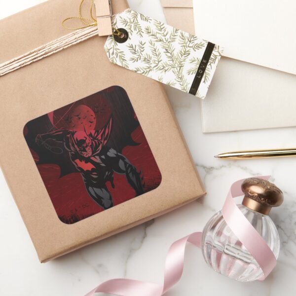 Batman_Crimson_Leap_Square_Sticker_5 Batman Crimson Leap Square Sticker