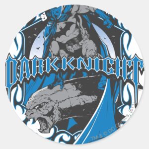 Batman_Dark_Knight___Blue_Grey_Logo_Classic_Round_Sticker_1 Batman Dark Knight Blue Grey Logo Classic Round Sticker