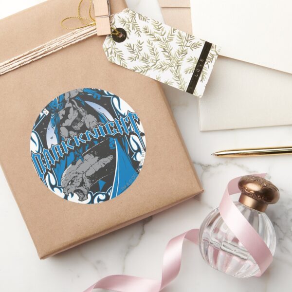 Batman_Dark_Knight___Blue_Grey_Logo_Classic_Round_Sticker_5 Batman Dark Knight Blue Grey Logo Classic Round Sticker