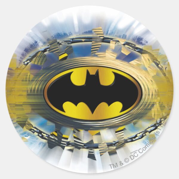 Batman_Decorated_Logo_Classic_Round_Sticker_1 Batman Decorated Logo Classic Round Sticker