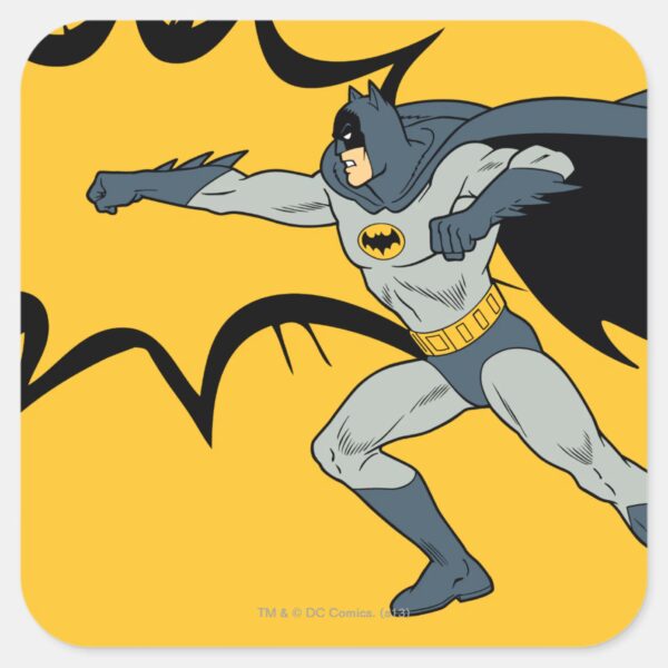 Batman_Dynamic_Punch_Action_Square_Sticker_1 Batman Dynamic Punch Action Square Sticker
