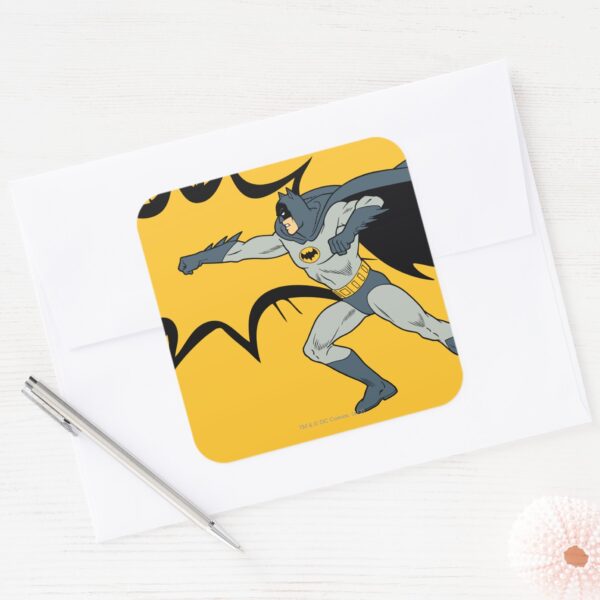 Batman_Dynamic_Punch_Action_Square_Sticker_3 Batman Dynamic Punch Action Square Sticker