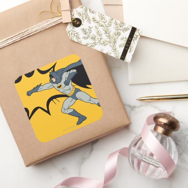 Batman_Dynamic_Punch_Action_Square_Sticker_5 Batman Dynamic Punch Action Square Sticker