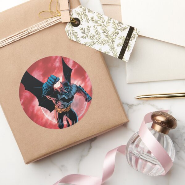 Batman_Firey_Sky_Classic_Round_Sticker_5 Batman Firey Sky Classic Round Sticker