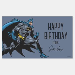 Batman_Fists___Happy_Birthday_Rectangular_Sticker_1 Batman Fists Happy Birthday Rectangular Sticker