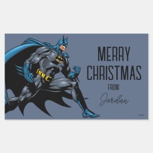 Batman_Fists___Merry_Christmas_Rectangular_Sticker_1 Batman Fists Merry Christmas Rectangular Sticker