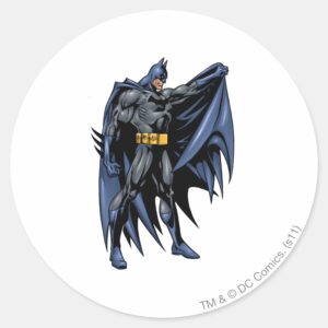 Batman Full Color Side Classic Round Sticker