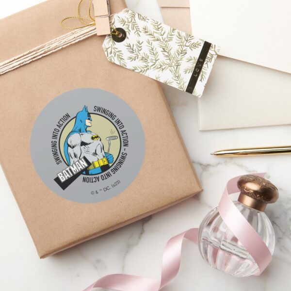 Batman_Golfing_-_Swinging_Into_Action_Classic_Round_Sticker_5 Batman Golfing Swinging Into Action Classic Round Sticker