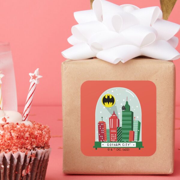 Batman_Gotham_City™_Snow_Globe_Graphic_Square_Sticker_6 Batman Gotham City™ Snow Globe Graphic Square Sticker