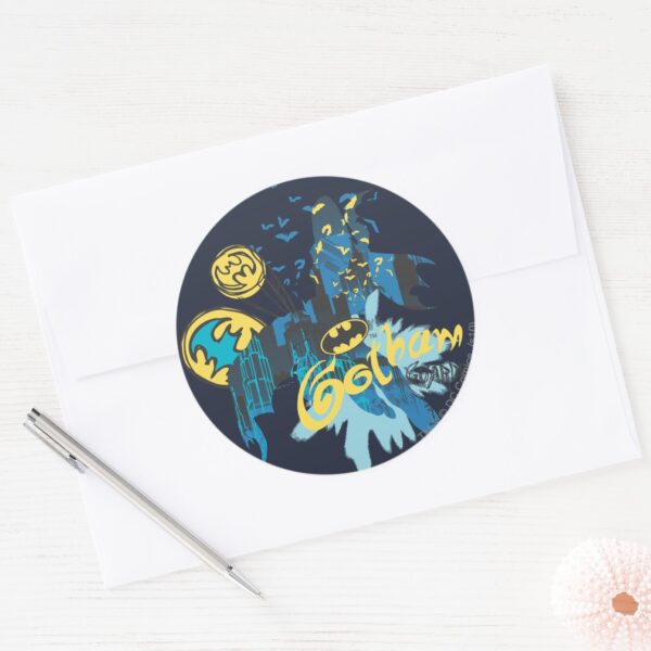 Batman_Gotham_Guardian_Notebook_Sketch_Classic_Round_Sticker_3 Batman Gotham Guardian Notebook Sketch Classic Round Sticker