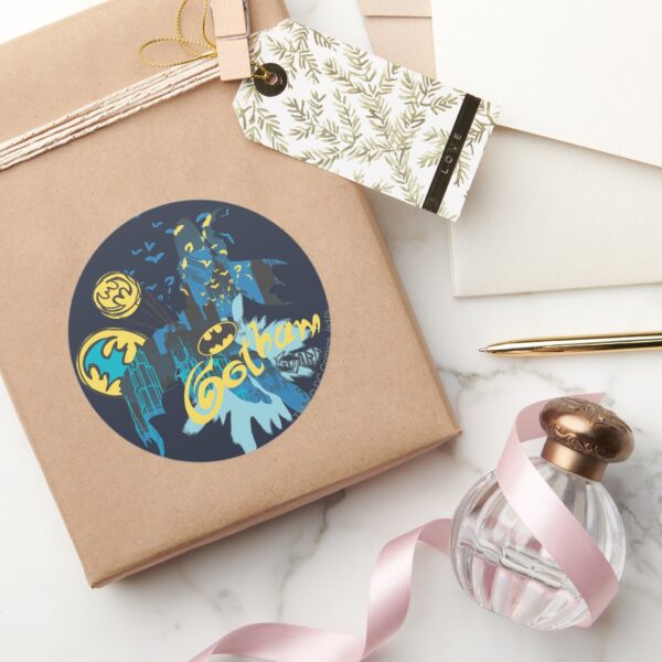 Batman_Gotham_Guardian_Notebook_Sketch_Classic_Round_Sticker_5 Batman Gotham Guardian Notebook Sketch Classic Round Sticker