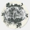 Batman Grunge Splatter Sketch Classic Round Sticker