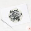 Batman Grunge Splatter Sketch Classic Round Sticker