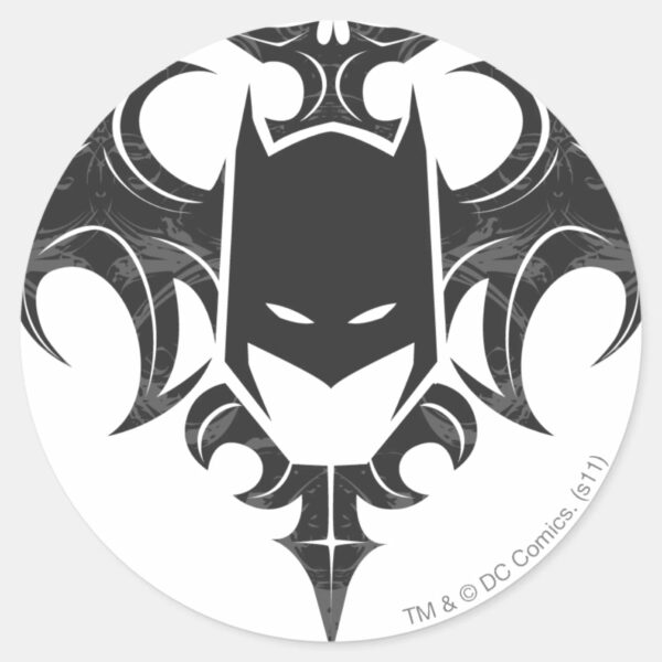 Batman_Image_34_Classic_Round_Sticker_1 Batman Image 34 Classic Round Sticker