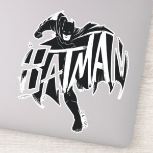 Batman Ink Brush Name Sticker