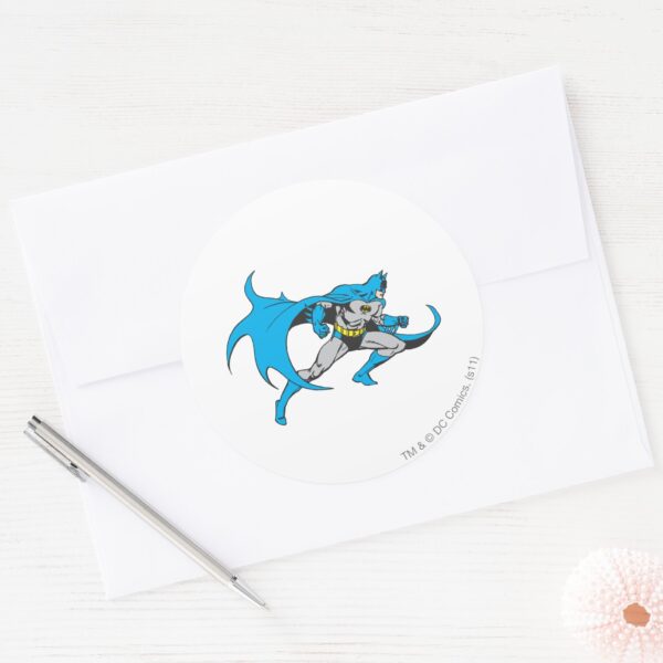 Batman_Lunges_Classic_Round_Sticker_3 Batman Lunges Classic Round Sticker