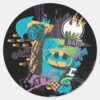 Batman_Neon_The_Dark_Knight_Collage_Classic_Round_Sticker_1 Batman Neon The Dark Knight Collage Classic Round Sticker