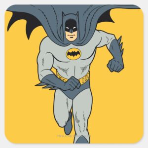 Batman On The Move Square Sticker