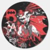 Batman_Red_and_Black_Collage_Classic_Round_Sticker_1 Batman Red And Black Collage Classic Round Sticker