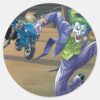 Batman Rogue Rage 3 Classic Round Sticker
