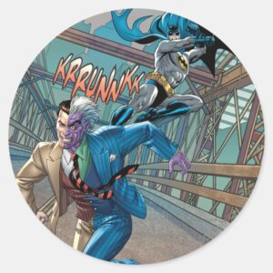 Batman Rogue Rage 7 Classic Round Sticker