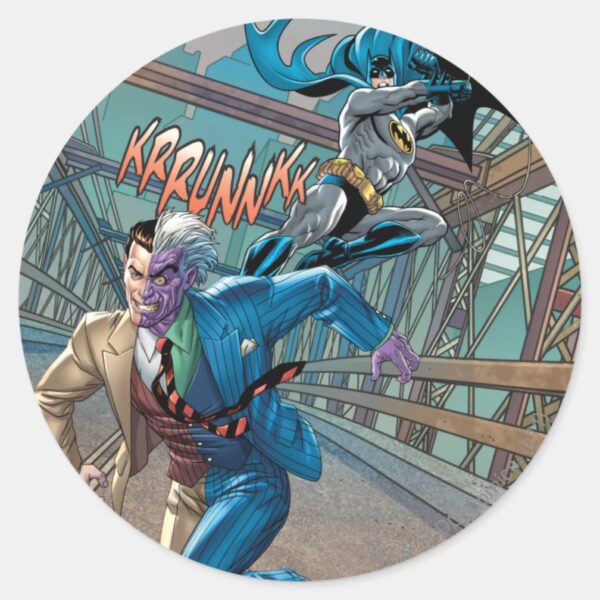 Batman Rogue Rage 7 Classic Round Sticker