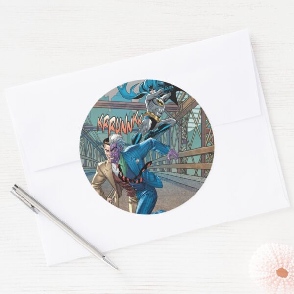 Batman Rogue Rage 7 Classic Round Sticker