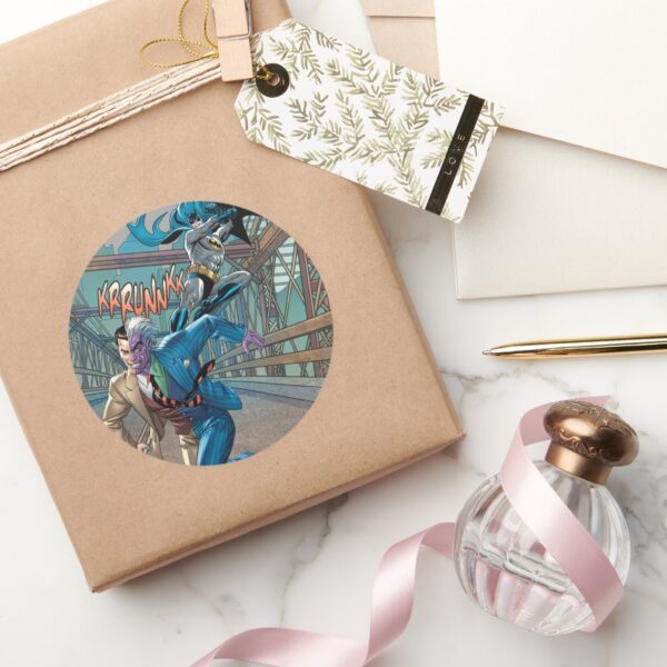 Batman Rogue Rage 7 Classic Round Sticker