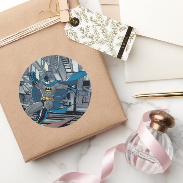 Batman_Scenes_-_Scaling_Wall_Classic_Round_Sticker_5 Batman Scenes Scaling Wall Classic Round Sticker