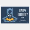 Batman_Shattered_Bust_With_Gold___Happy_Holidays_Rectangular_Sticker_1 Batman Shattered Bust With Gold Happy Holidays Rectangular Sticker