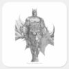 Batman_Standing_Drawing_Square_Sticker_1 Batman Standing Drawing Square Sticker