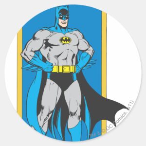 Batman Stands 2 Classic Round Sticker